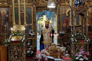Slujbă arhierească, în ajun de hram, la Mănăstirea Golia