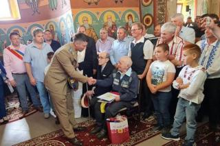 Veteran de război, aniversat la 100 de ani de viață