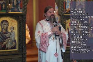 (Video) „Avem nevoie unul de celălalt! Asemenea prietenilor slăbănogului din Capernaum să îi ridicăm pe toți pe targa rugăciunilor noastre!” – PS Macarie