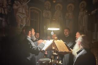 Corul preoțesc „Apostolii” a participat la sărbătoarea Sfântului Mina de la Mănăstirea Sângeap-Basaraba