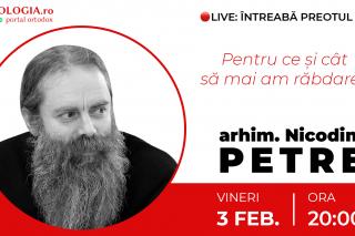 (Video) Întreabă preotul LIVE – Pentru ce și cât să mai am răbdare? – Arhim. Nicodim Petre