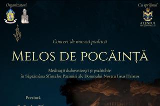Concertul „Melos de pocăință” la Biserica Banu din Iași