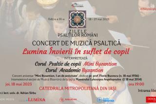 Concert de muzică psaltică, „Lumina Învierii în suflet de copil”