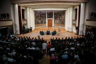 (Foto) Arhim. Efrem Vatopedinul – Conferință extraordinară și lansare de carte la Cluj-Napoca (13 iunie 2023)