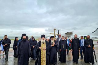(Foto) Primirea oficială a starețului Mănăstirii Vatoped la Cluj-Napoca