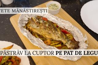 (Video) Cum prepari un păstrăv la cuptor ca-n mănăstire – rețeta părintelui Silvan de la Sihăstria
