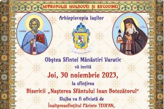 Afiș sfințire