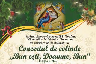 Concertul de colinde „Bun ești, Doamne, bun”,  la Mănăstirea Sângeap-Basaraba