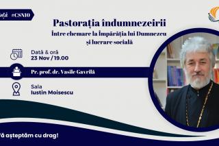 Afiș conferință părintele Vasile Gavrilă
