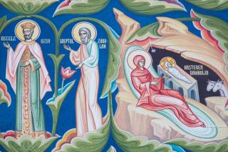Scena Nașterii Domnului - biserica Seminarului de la Neamț