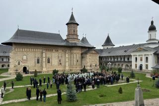 Înmormântarea arhid. Lavrentie Țurcanu Mănăstirea Neamț