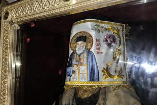 Moaștele Sfântului Cuvios Visarion Agathonitul