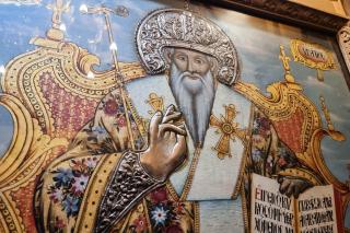 Icoana Sfântului Sfințit Mucenic Ipatie, Episcopul Gangrei din Biserica „Panagia Dexia” din Tesalonic