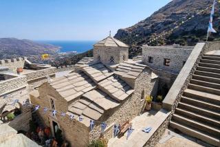 Sărbătoarea Sfântului Mare Mucenic și Tămăduitor Pantelimon – Mănăstirea Panachrantos, Insula Andros, 27 iulie 2024