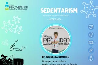 Sedentarismul și efectele sale asupra sănătății – interviu cu dr. Nicoleta Dimitriu