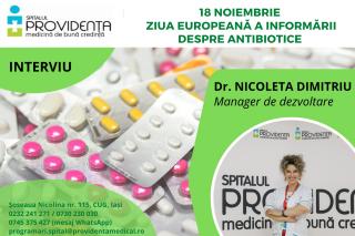18 noiembrie – Ziua Europeană a Informării despre Antibiotice