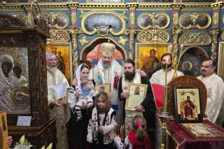 PS Nichifor Botoșăneanul la Parohia Țolici, județul Neamț