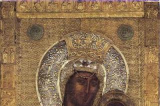 Icoana Maicii Domnului Vimatarissa (Altarița) de la Mănăstirea Vatoped