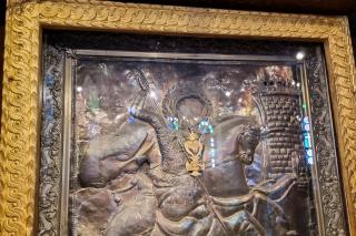 Icoana făcătoare de minuni a Sfântului Mare Mucenic Gheorghe din biserica ortodoxă greacă din Cairo