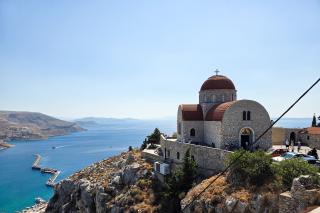 Frumusețea Mănăstirii „Sfântul Cuvios Sava cel Nou” din Kalymnos