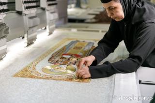 Veșmânt brodat pentru Sfântul Preot Mărturisitor Dumitru Stăniloae