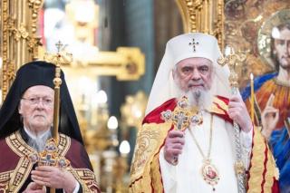 Patriarhul Daniel către Patriarhul Ecumenic Bartolomeu: „Mulțumim pentru proclamarea sfințeniei celor patru cuvioși români aghioriți”