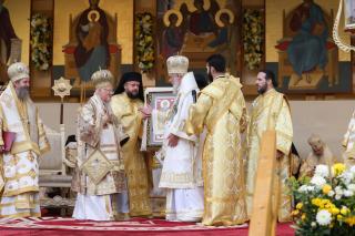 Patriarhul Ecumenic Bartolomeu I și Patriarhul Daniel au săvârșit Sfânta Liturghie la București, în cinstea Sfântului Dimitrie cel Nou