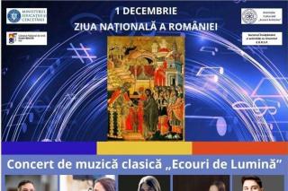 Concertul de muzică clasică „Ecouri de Lumină”, la Madrid, de Ziua Națională a României