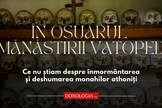 În osuarul Mănăstirii Vatoped