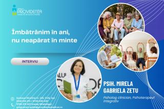 „Nu putem opri timpul, dar putem influența felul în care îmbătrânim” – interviu cu psiholog Mirela Zetu