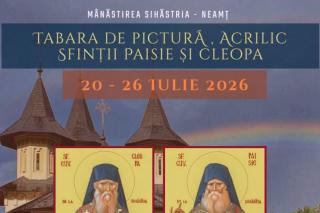 Două tabere de pictură religioasă la Mănăstirea Sihăstria, în luna iulie