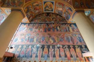 Sfinți - pictură murală - Biserica Sf. Proroc Daniel Iași