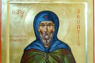 Sfântul Cuvios Leontie Dionisiatul, Izvorâtorul de mir