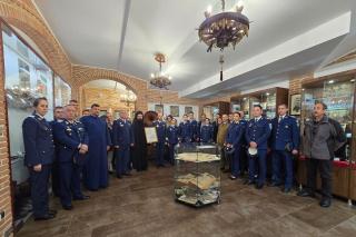 Militarii de la Baza 95 Aeriana Bacău, la Mănăstirea Sfânta Cruce - Brusturi