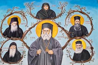 Sfântul Ierarh Nectarie cu ucenicii