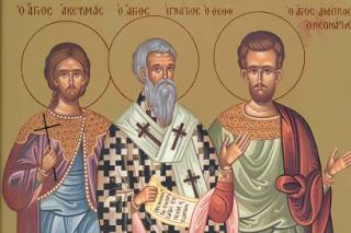 Cuviosul Achepisma, Sfântul Sfințit Mucenic Ignatie Teoforul, Sfântul Nou Mucenic Dimitrie