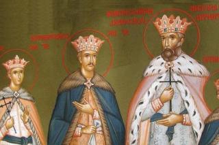 Sfinții Martiri Brâncoveni, Constantin Vodă cu cei patru fii ai săi: Constantin, Ștefan, Radu, Matei, și clucerul Ianache Văcărescu