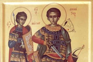 Sfântul Mare Mucenic Dimitrie și Sfântul Mucenic Nestor