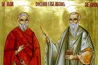 Sfinții Mucenici Doctori fără de arginți Chir și Ioan