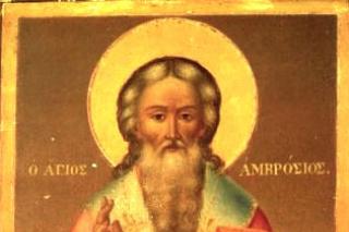 Sfântul Ierarh Ambrozie, Episcopul Mediolanului