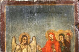 Îngerul vestind Învierea Mântuitorului femeilor mironosițe