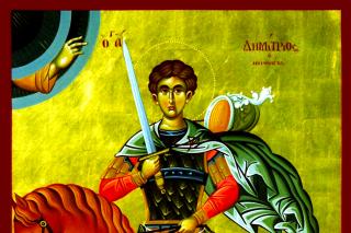 Sfântul Mare Mucenic Dimitrie, Izvorâtorul de mir