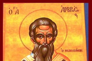 Sfântul Ierarh Ambrozie, Episcopul Mediolanului