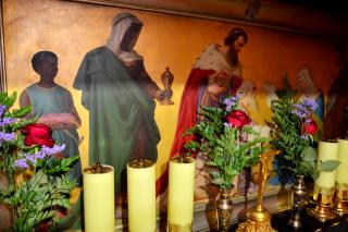 Interior din Biserica Naşterea Domnului din Betleem
