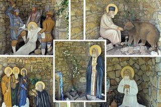 În Mănăstirea Sfântul Serafim de Sarov din Trikorfo, Grecia