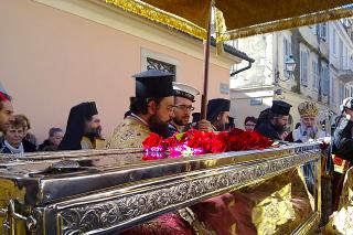 Procesiune cu moaştele Sfintei Teodora împărăteasa - martie 2011