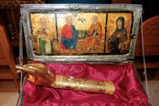 Moaştele Sfântului Sfințit Mucenic Policarp, Episcopul Smirnei
