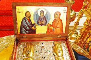 Moaştele Sfinţilor Ioachim şi Ana de la Mănăstirea Kykkos, din insula Cipru