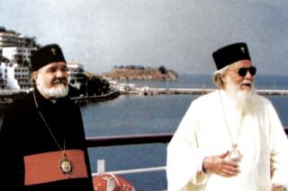 IPS Antonie Plămădeală împreună cu Patriarhul Teoctist