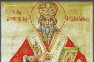 Sfântul Ierarh Ambrozie, Episcopul Mediolanului
